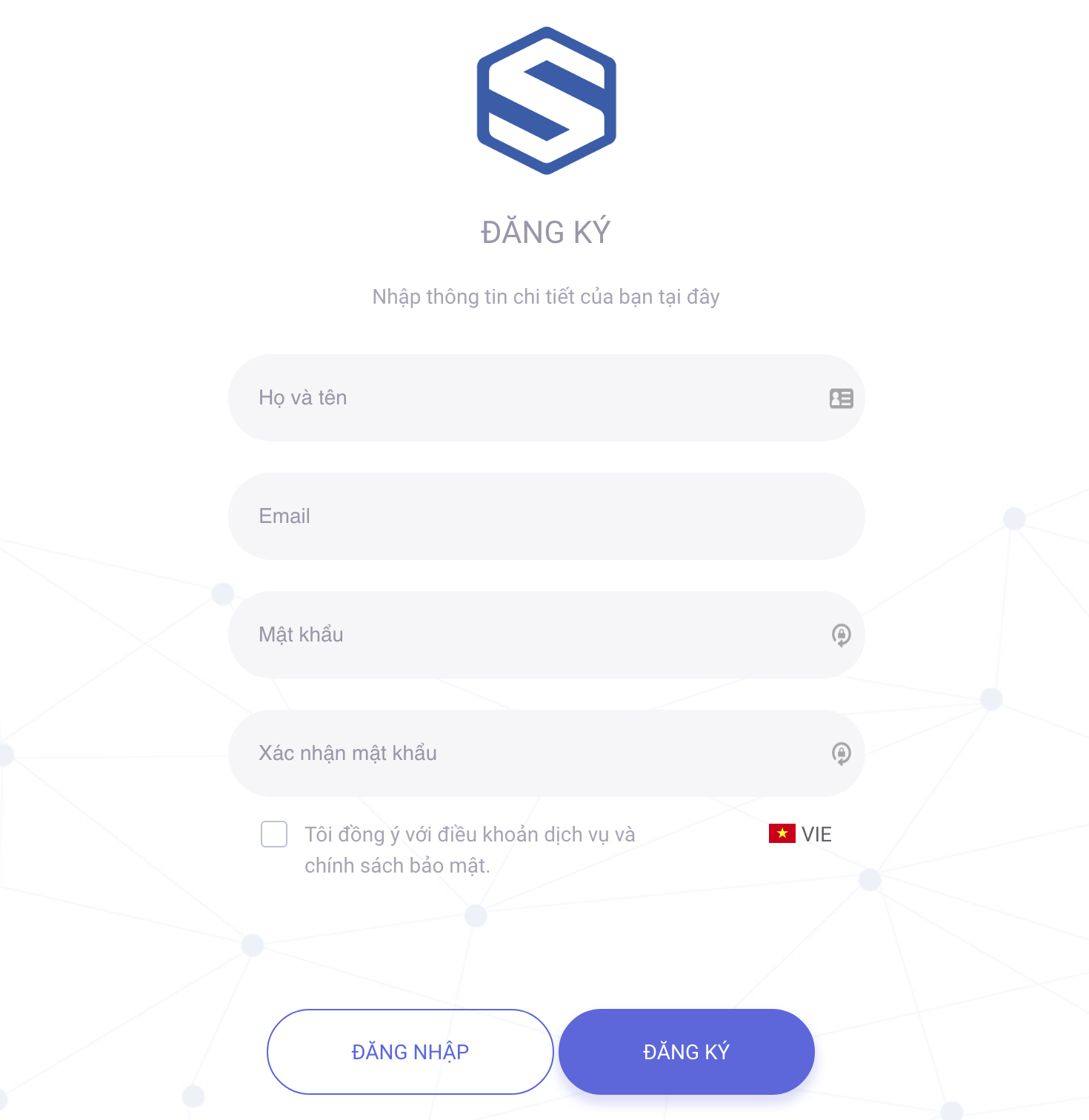 Giao diện đăng ký của CyStack Platform