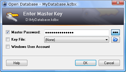 Giao diện của KeePass