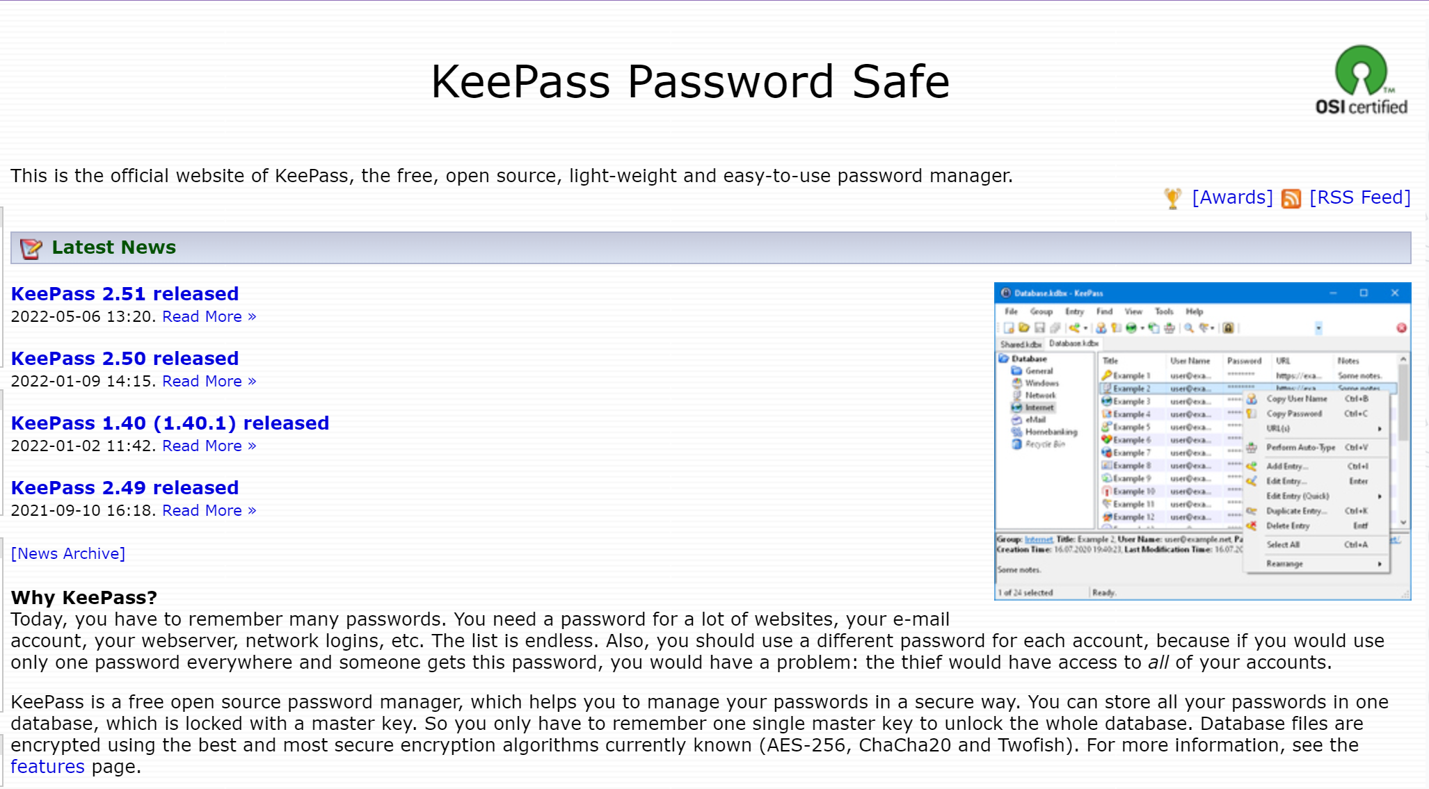 đánh giá Keepass