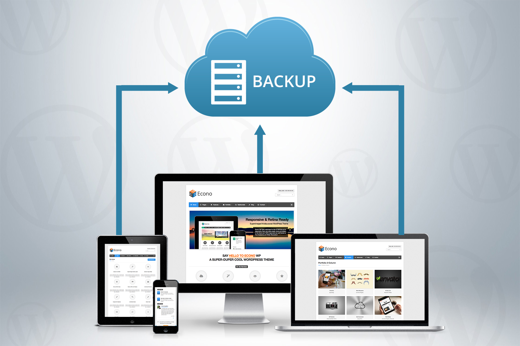 Sao lưu dữ liệu trên Đám mây là xu hướng tất yếu. Ảnh: internet.