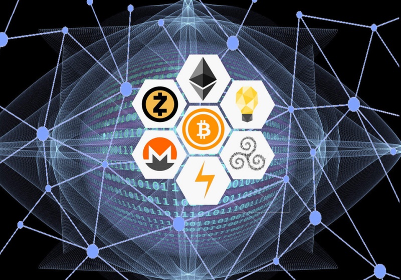 An illustration showing icons of many block chain technologies indicating web3