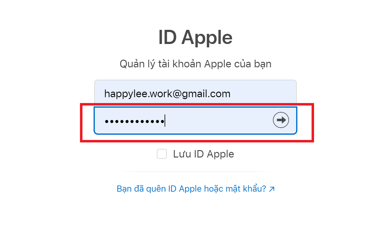 đổi pass icloud