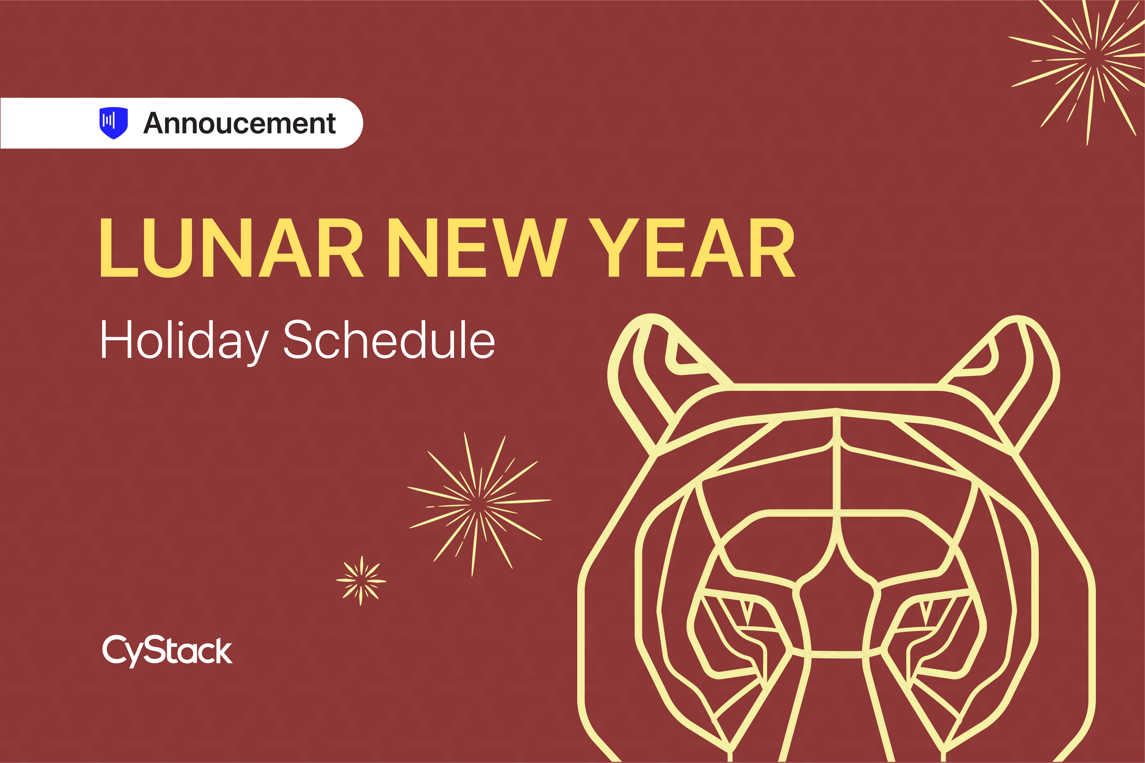 2022 Lunar New Year Holiday Schedule