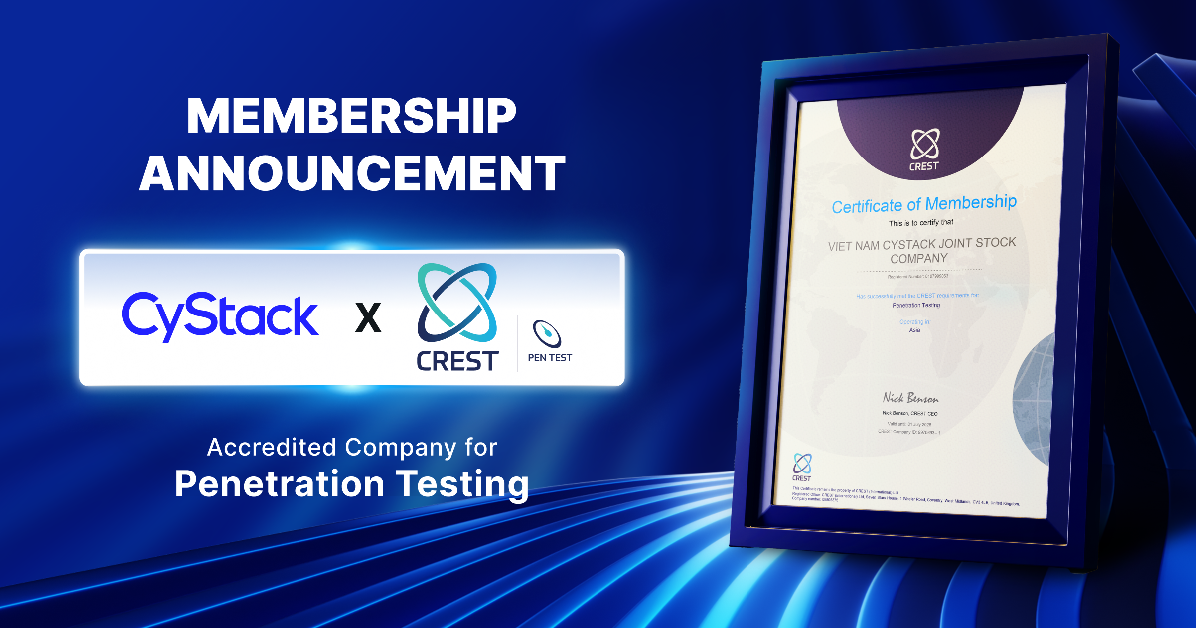 CyStack officially joins CREST