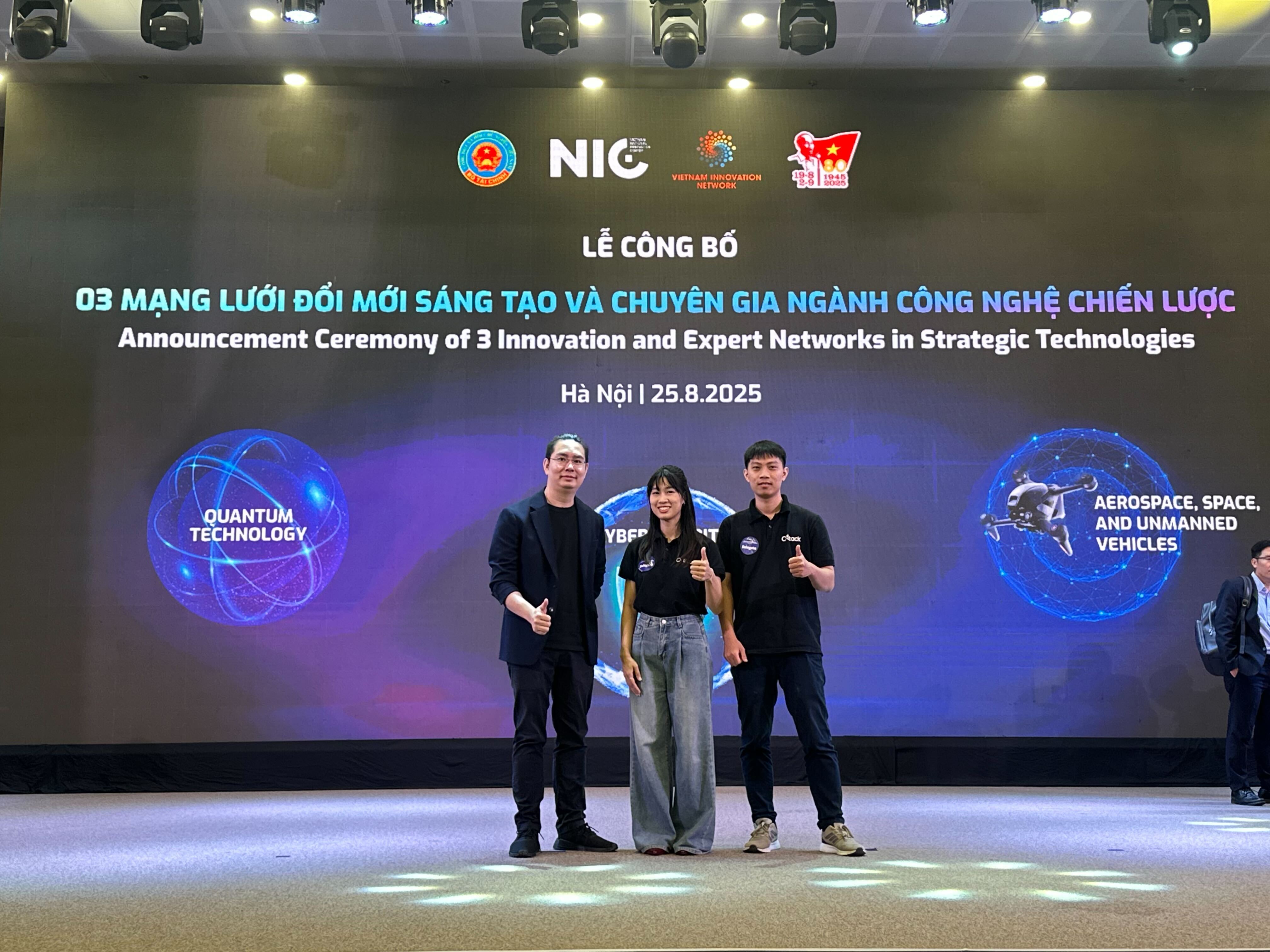 CyStack tham dự Lễ công bố 03 Mạng lưới Đổi mới sáng tạo về công nghệ chiến lược