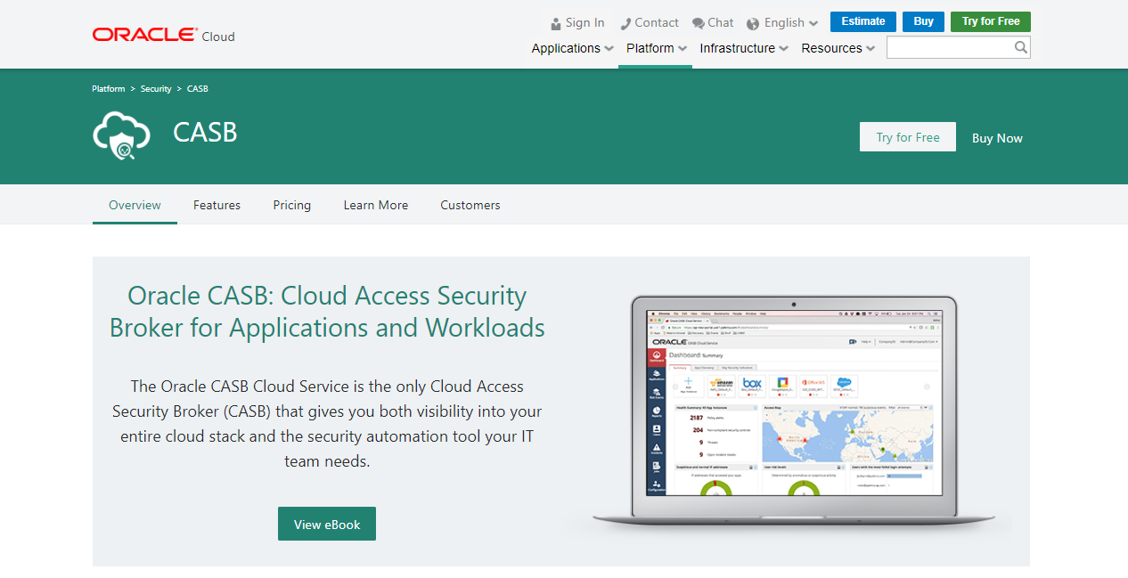 oracle casb service