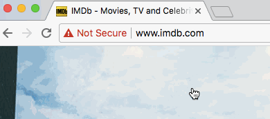 Các website thiếu SSL hiện được đánh dấu cảnh báo "Không an toàn" bằng màu đỏ